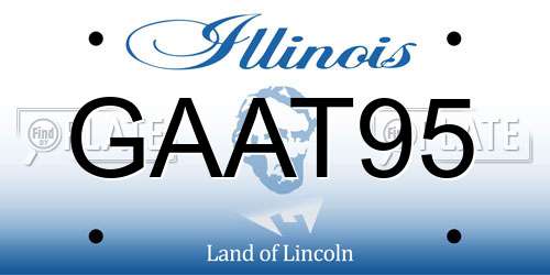 GAAT95 Illinois License Plate