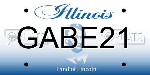 GABE21 Illinois License Plate