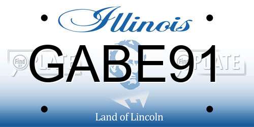GABE91 Illinois License Plate
