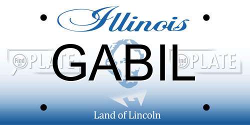 GABIL Illinois License Plate