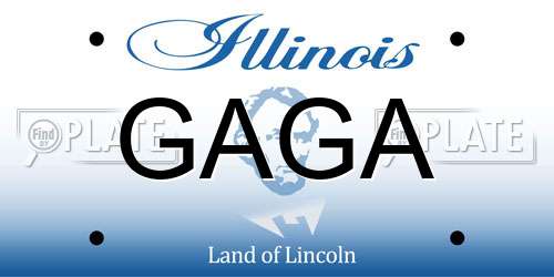 GAGA Illinois License Plate