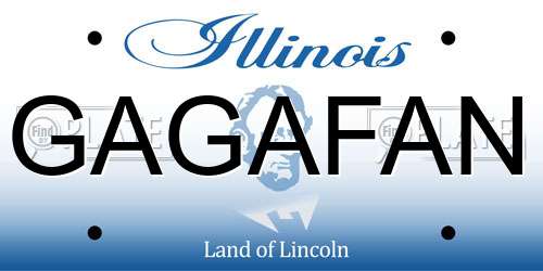 GAGAFAN Illinois License Plate
