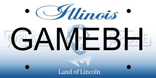 GAMEBH Illinois License Plate