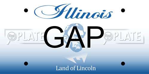 GAP Illinois License Plate