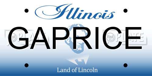 GAPRICE Illinois License Plate