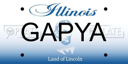 GAPYA Illinois License Plate