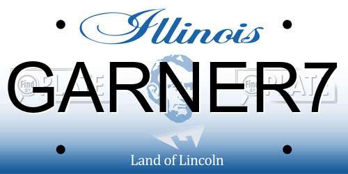 GARNER7 Illinois License Plate