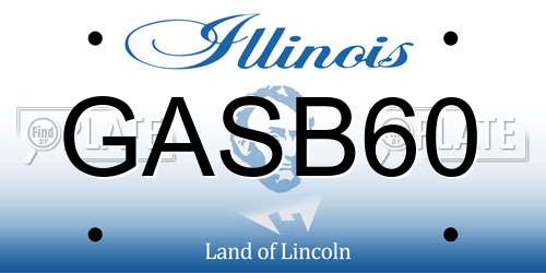 GASB60 Illinois License Plate