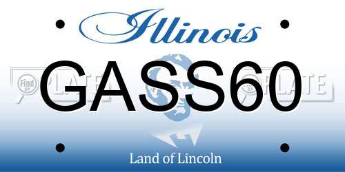 GASS60 Illinois License Plate