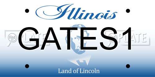 GATES1 Illinois License Plate