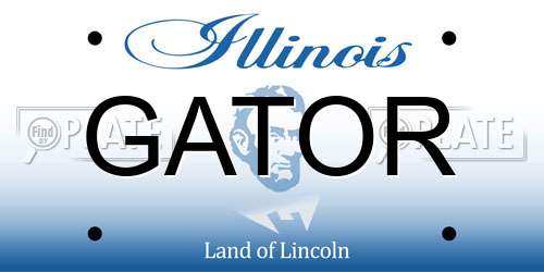 GATOR Illinois License Plate