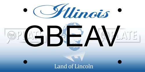 GBEAV Illinois License Plate