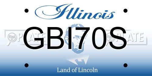 GBI70S Illinois License Plate