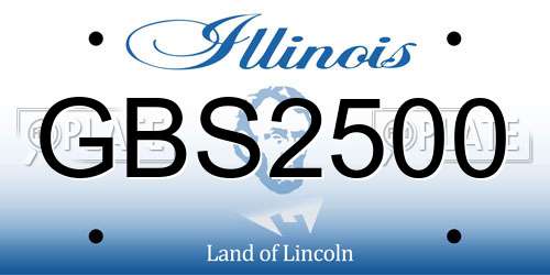 GBS2500 Illinois License Plate