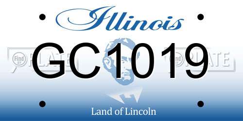 GC1019 Illinois License Plate