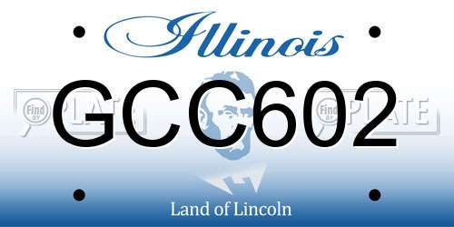 GCC602 Illinois License Plate
