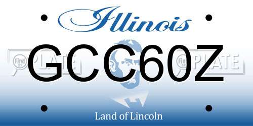GCC60Z Illinois License Plate