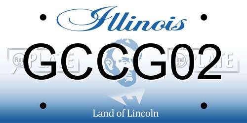 GCCG02 Illinois License Plate