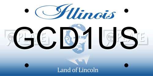 GCD1US Illinois License Plate