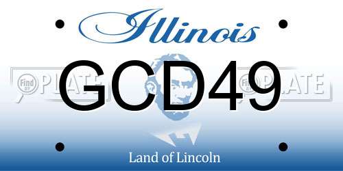 GCD49 Illinois License Plate