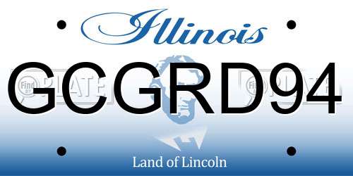 GCGRD94 Illinois License Plate