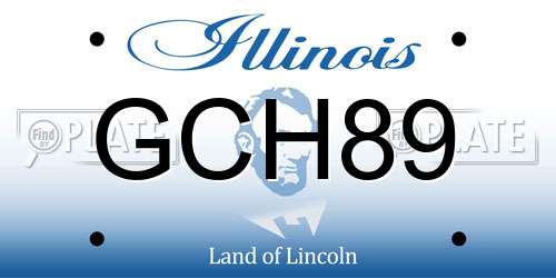 GCH89 Illinois License Plate