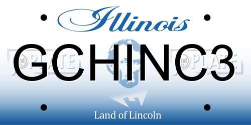 GCHINC3 Illinois License Plate