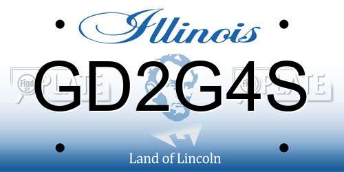 GD2G4S Illinois License Plate