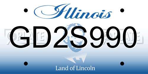 GD2S990 Illinois License Plate
