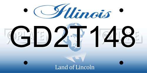 GD2T148 Illinois License Plate