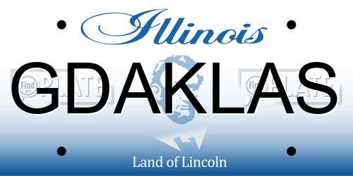 GDAKLAS Illinois License Plate