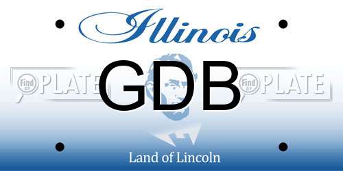 GDB Illinois License Plate