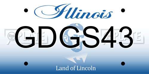 GDGS43 Illinois License Plate