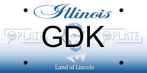 GDK Illinois License Plate