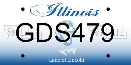 GDS479 Illinois License Plate