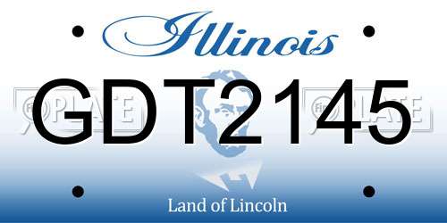 GDT2145 Illinois License Plate