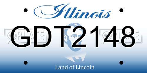 GDT2148 Illinois License Plate