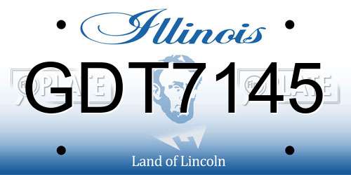 GDT7145 Illinois License Plate