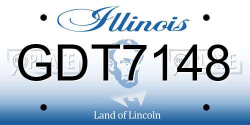 GDT7148 Illinois License Plate