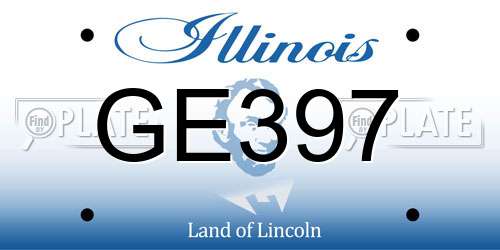GE397 Illinois License Plate