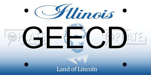 GEECD Illinois License Plate