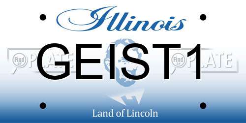 GEIST1 Illinois License Plate