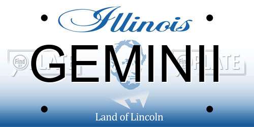 GEMINII Illinois License Plate