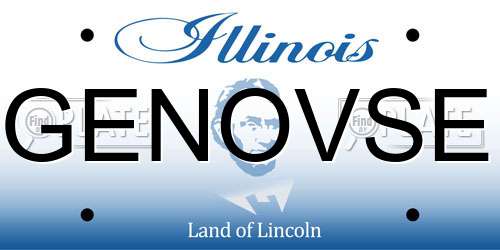 GENOVSE Illinois License Plate
