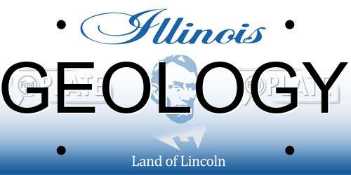 GEOLOGY Illinois License Plate