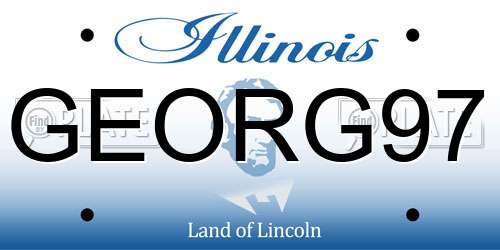 GEORG97 Illinois License Plate