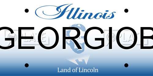 GEORGIOB Illinois License Plate