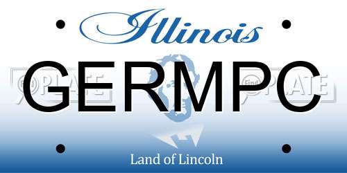 GERMPC Illinois License Plate