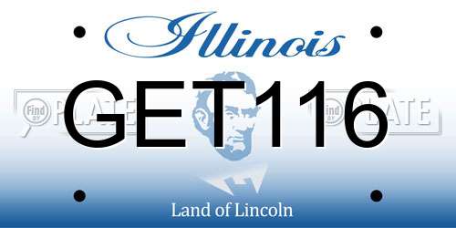 GET116 Illinois License Plate