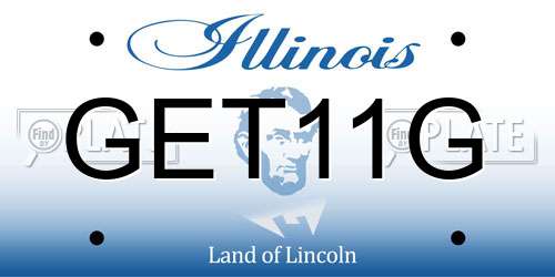 GET11G Illinois License Plate